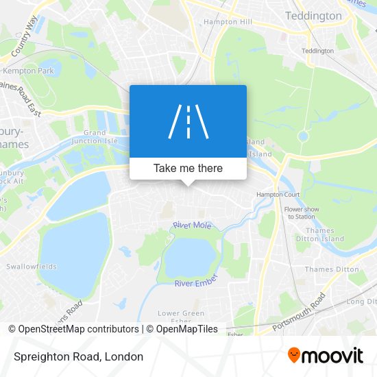 Spreighton Road map