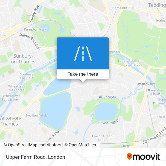 Upper Farm Road map