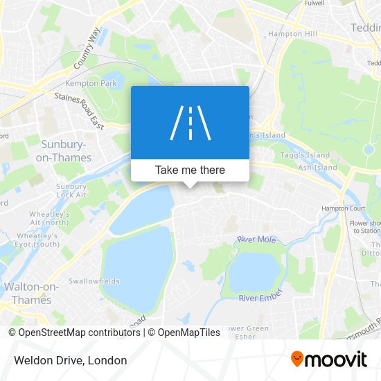 Weldon Drive map