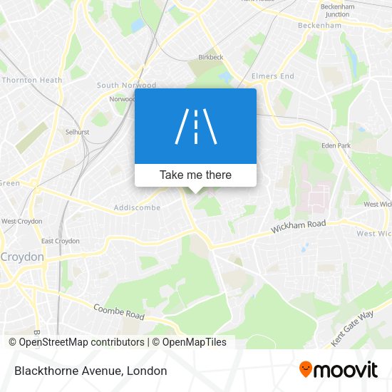 Blackthorne Avenue map