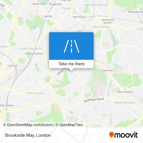 Brookside Way map