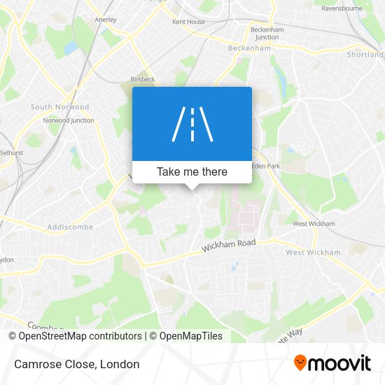 Camrose Close map