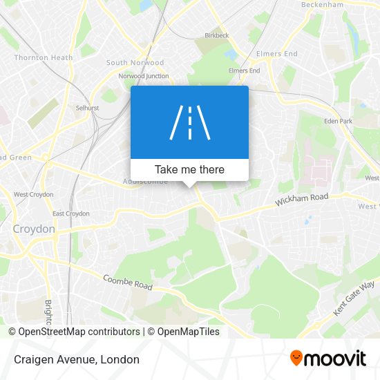 Craigen Avenue map