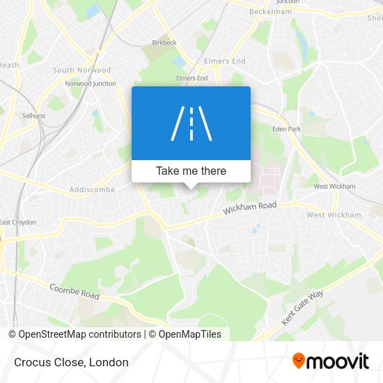 Crocus Close map