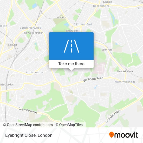 Eyebright Close map