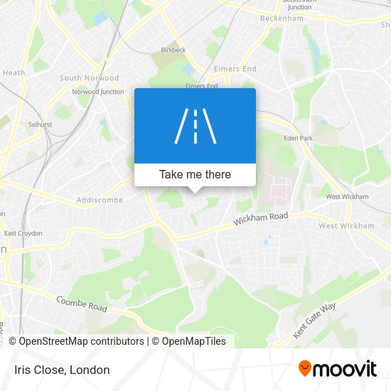 Iris Close map