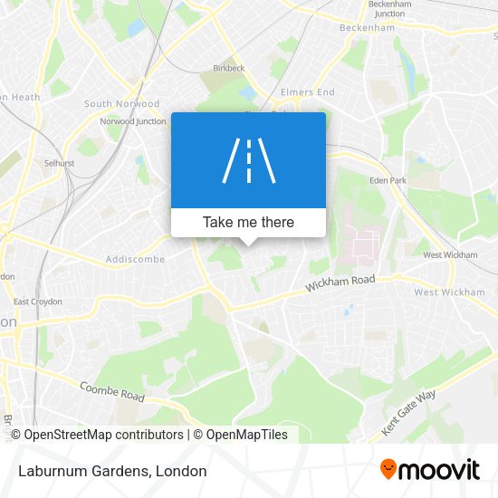 Laburnum Gardens map