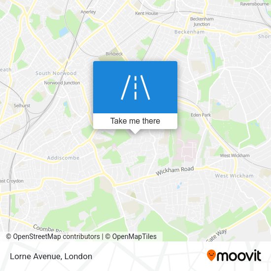 Lorne Avenue map