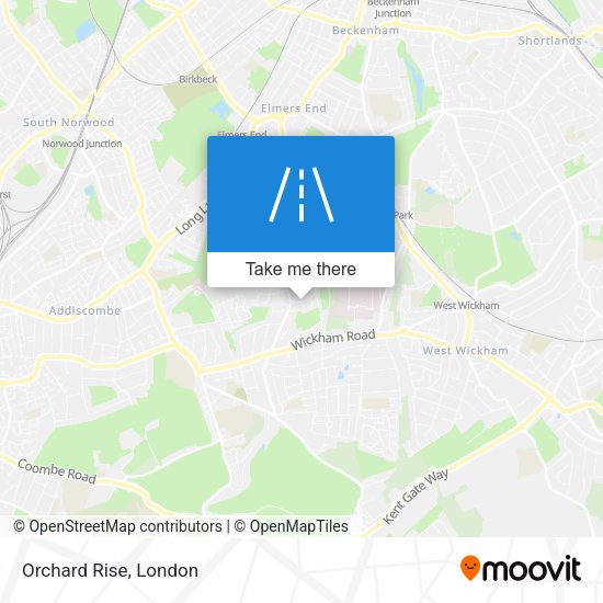 Orchard Rise map