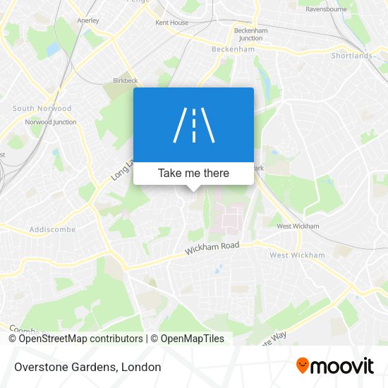 Overstone Gardens map