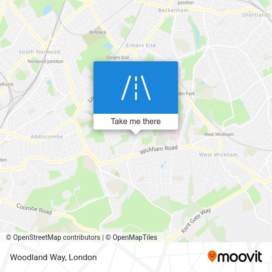 Woodland Way map
