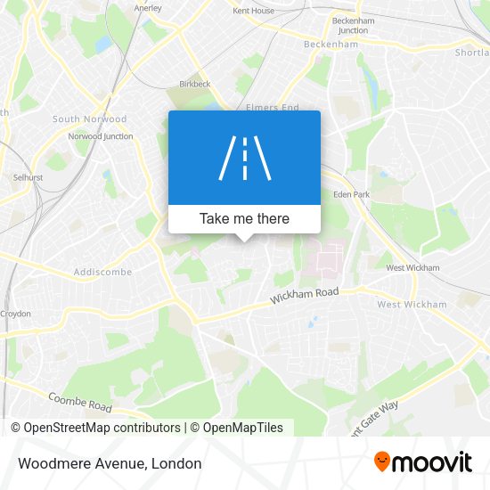 Woodmere Avenue map