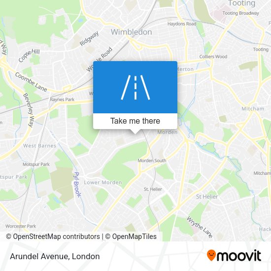 Arundel Avenue map