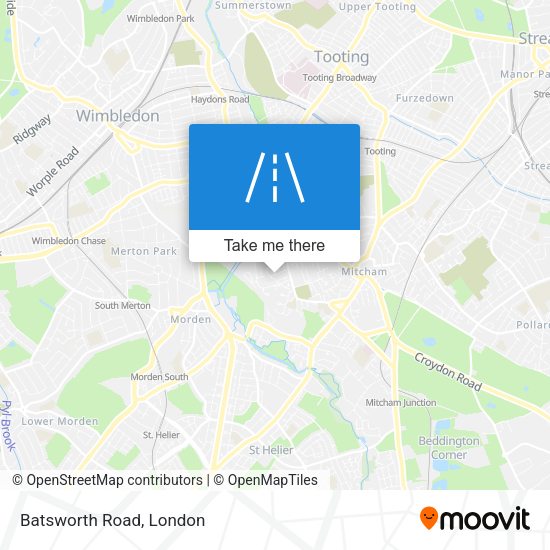 Batsworth Road map