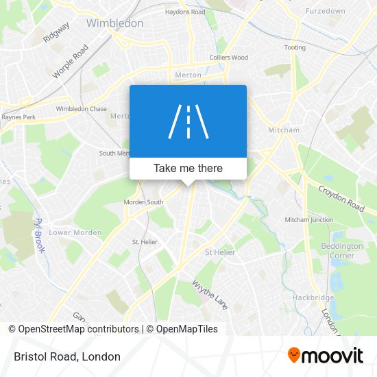 Bristol Road map