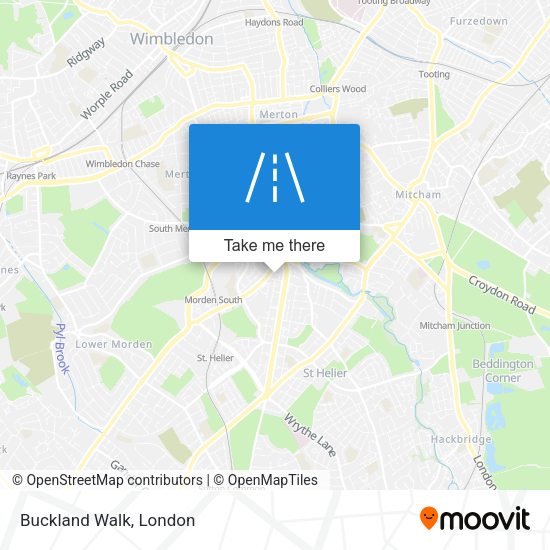 Buckland Walk map