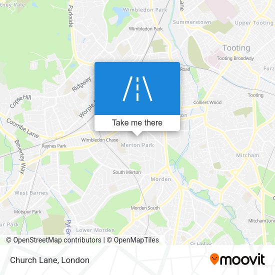 Church Lane map