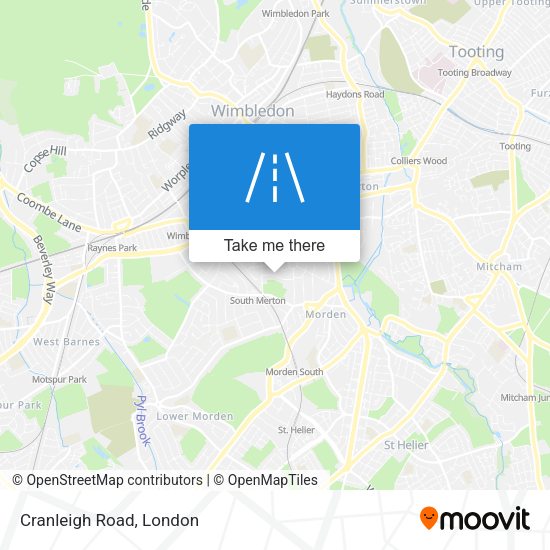 Cranleigh Road map