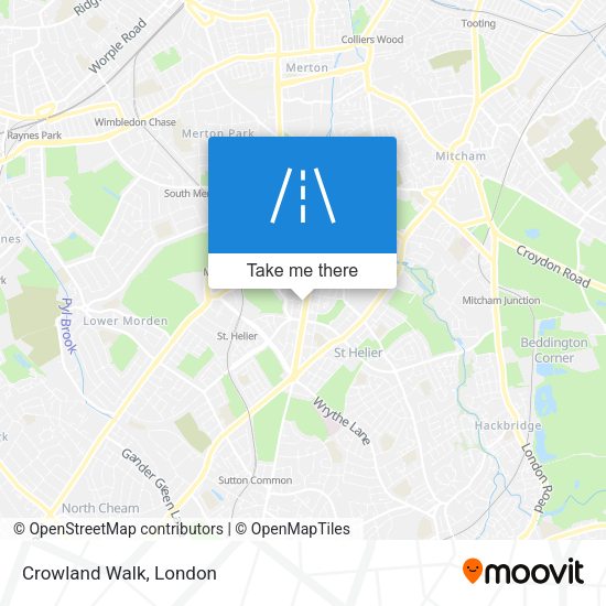 Crowland Walk map