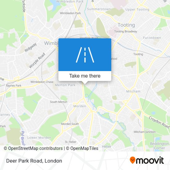 Deer Park Road map