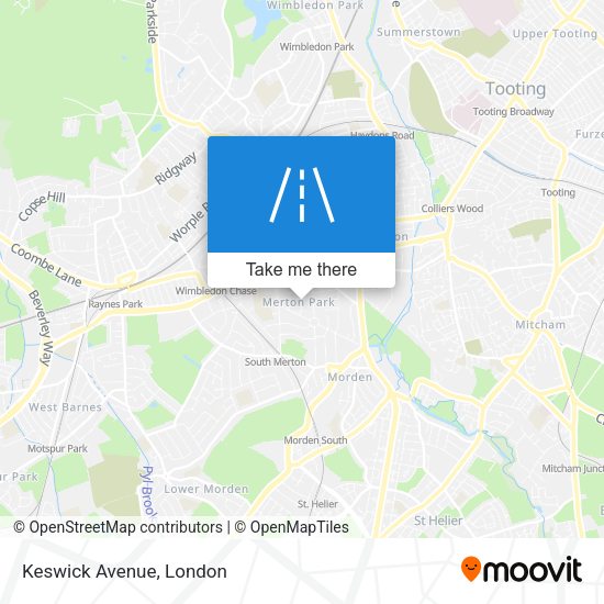 Keswick Avenue map