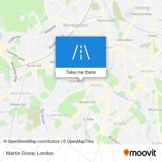 Martin Grove map