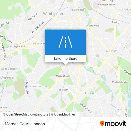 Morden Court map