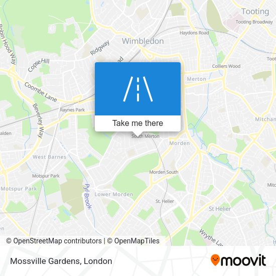 Mossville Gardens map