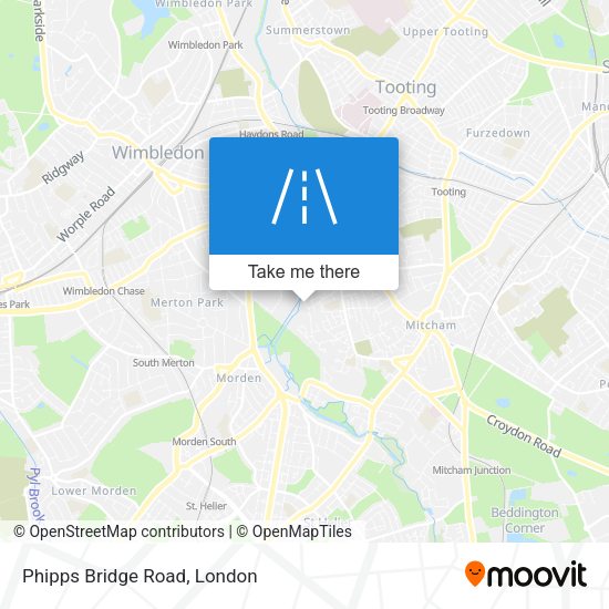 Phipps Bridge Road map