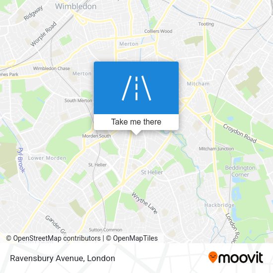 Ravensbury Avenue map