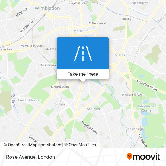 Rose Avenue map