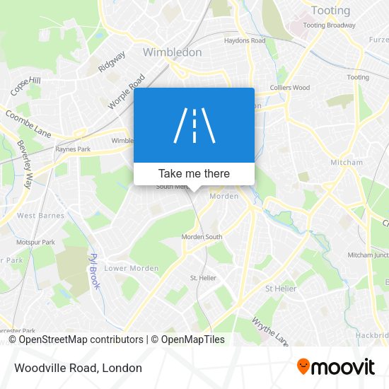 Woodville Road map