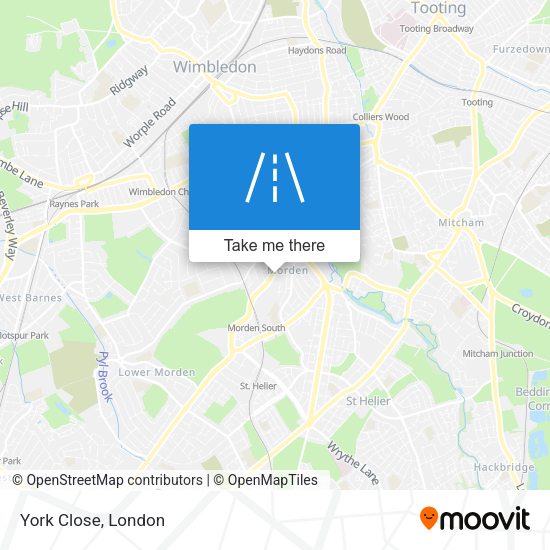 York Close map