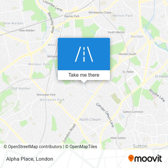 Alpha Place map