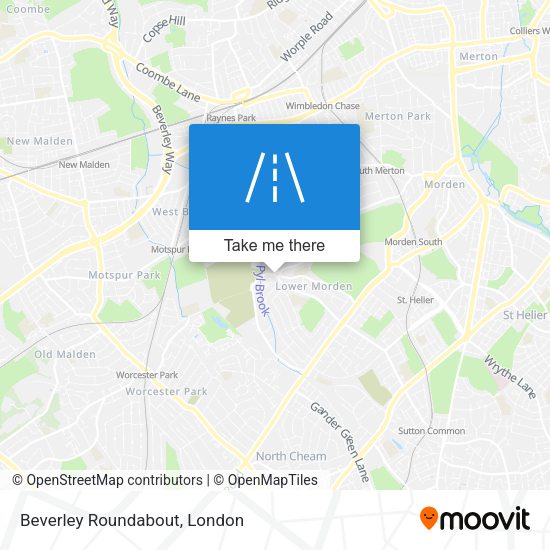 Beverley Roundabout map