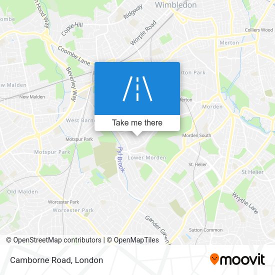 Camborne Road map