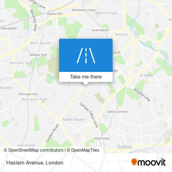 Haslam Avenue map