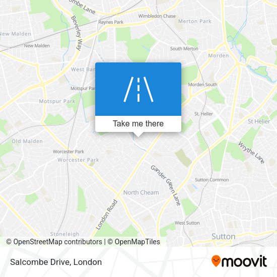 Salcombe Drive map