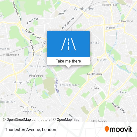 Thurleston Avenue map