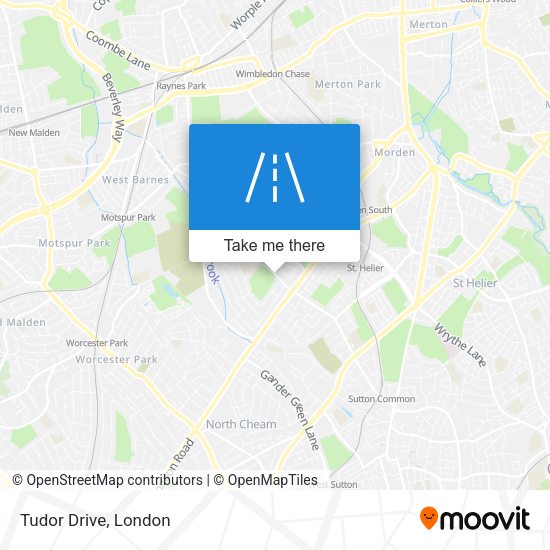 Tudor Drive map