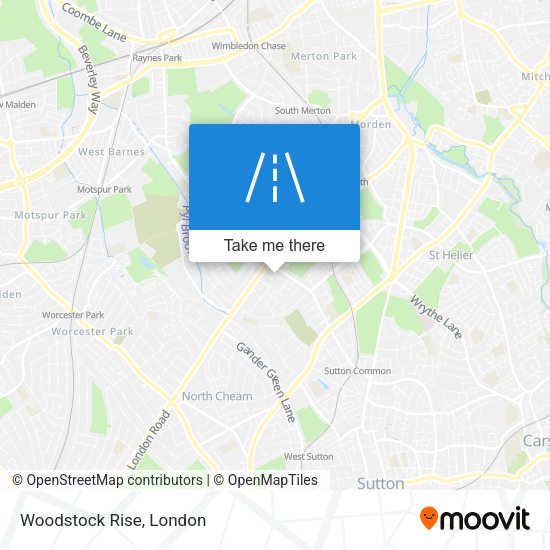 Woodstock Rise map