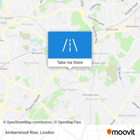 Amberwood Rise map