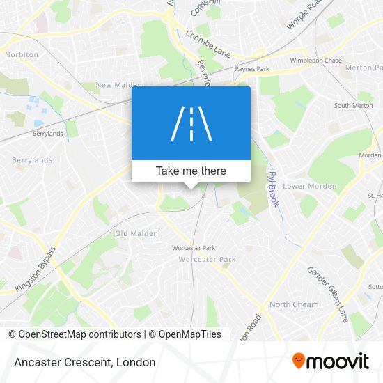 Ancaster Crescent map