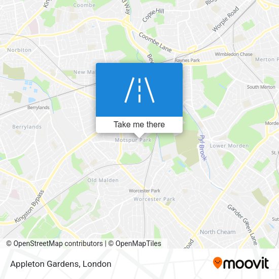 Appleton Gardens map