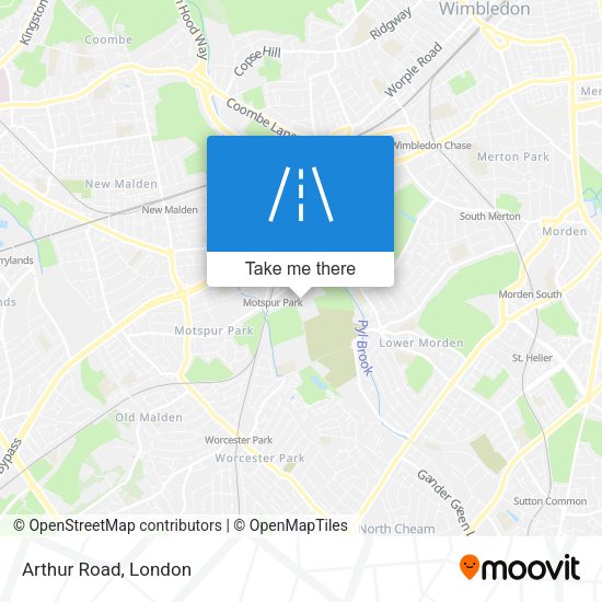 Arthur Road map