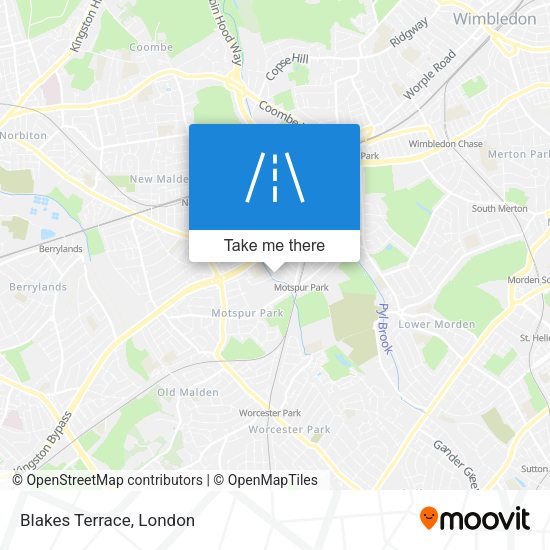 Blakes Terrace map