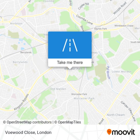 Voewood Close map
