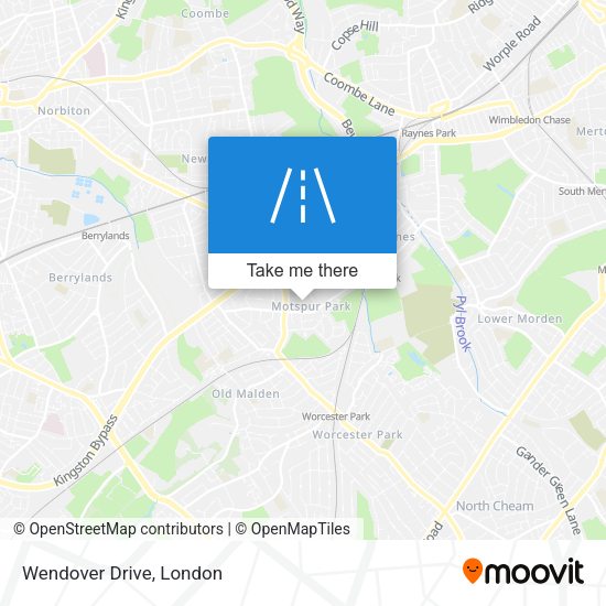 Wendover Drive map