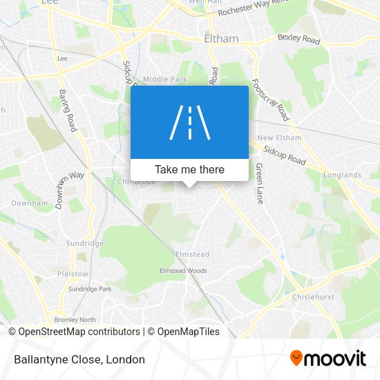 Ballantyne Close map
