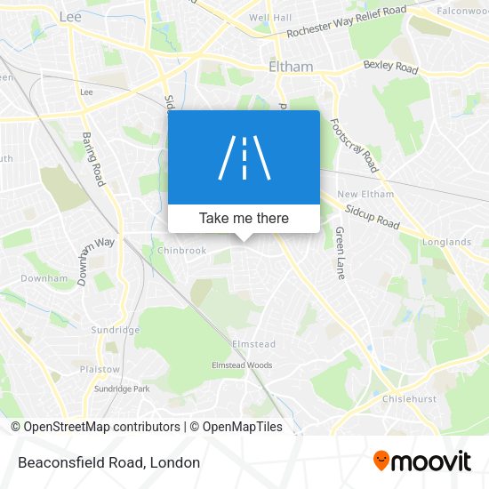 Beaconsfield Road map